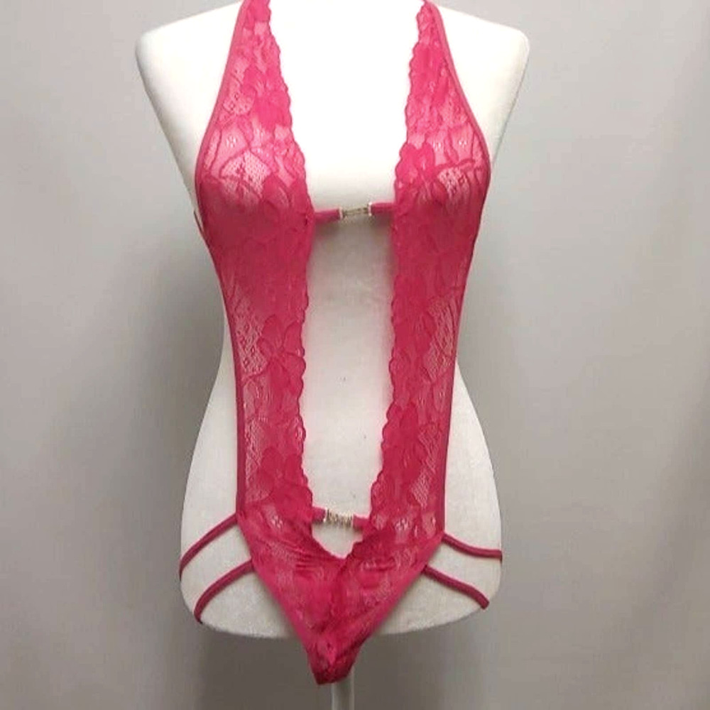 Teddy Bodysuit New Medium Hot Pink